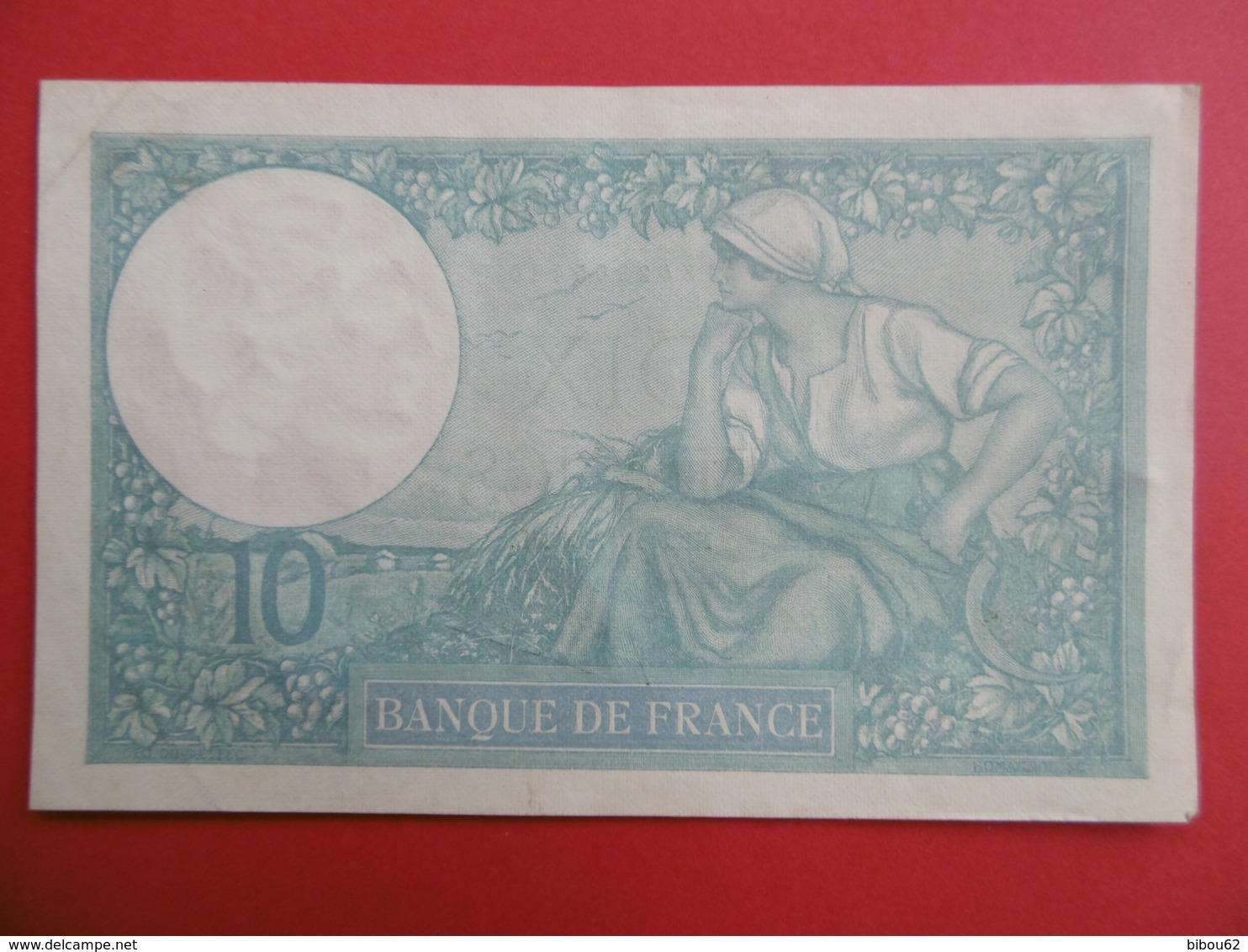 BILLET De DIX FRANCS  - - 10 F 1916-1942 ''Minerve''