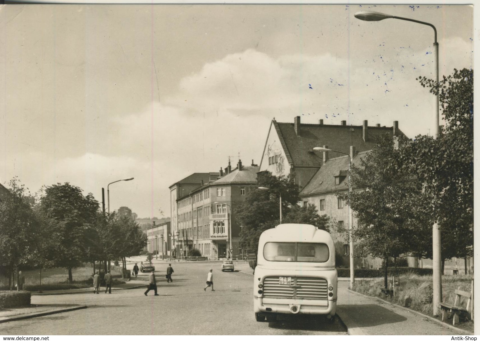 Schönfeld V. 1975  Dorfstrasse Mit DDR Bus  (3015) - Demmin