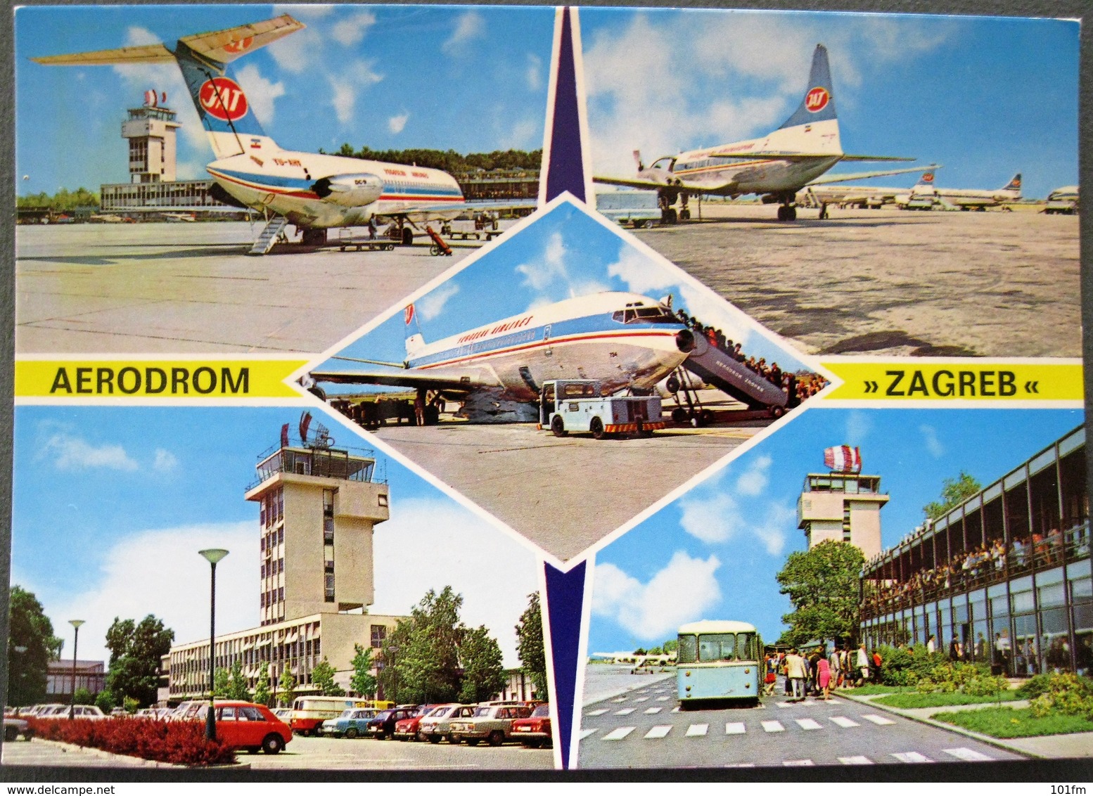 YUGOSLAVIA - ZAGREB AIRPORT , JAT JET - Aerodromes