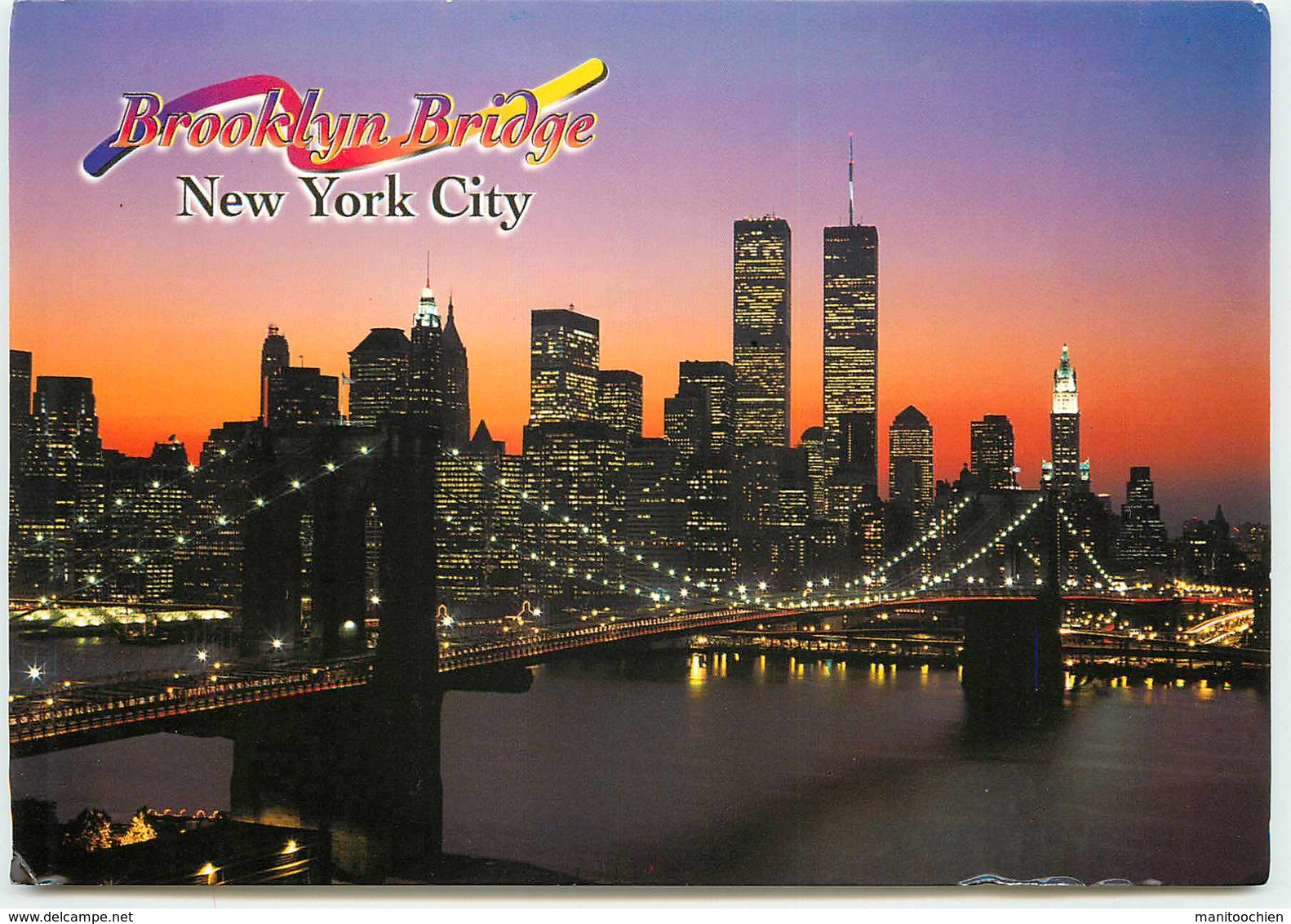 ETATS UNIS NEW YORK CITY BROOKLYN LA NUIT PONT  TOURS - Brooklyn