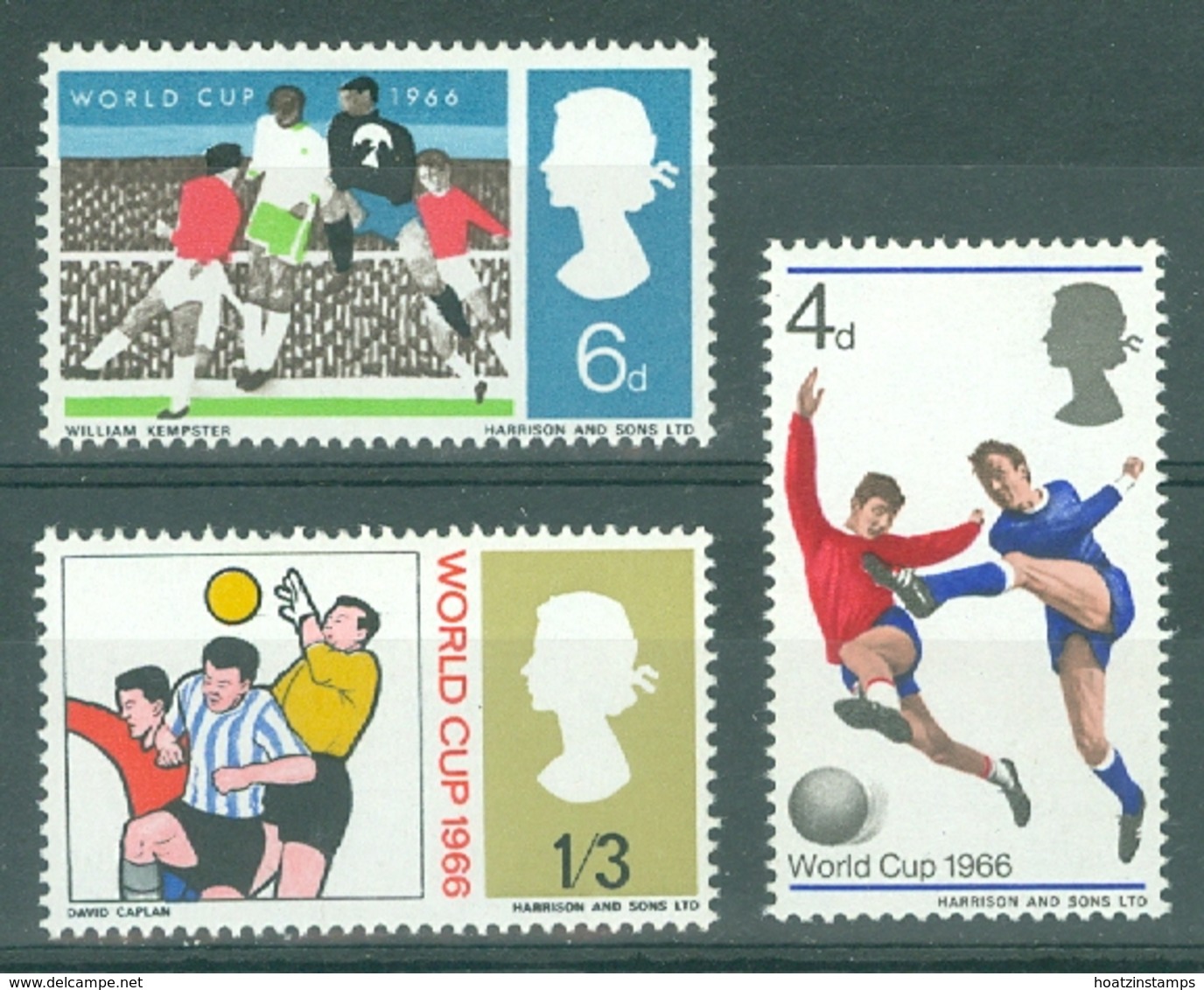 G.B.: 1966   World Cup Soccer     MH - Unused Stamps