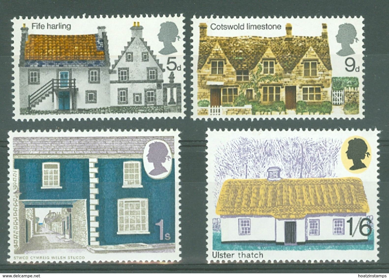 G.B.: 1970   British Rural Architecture  MNH - Unused Stamps