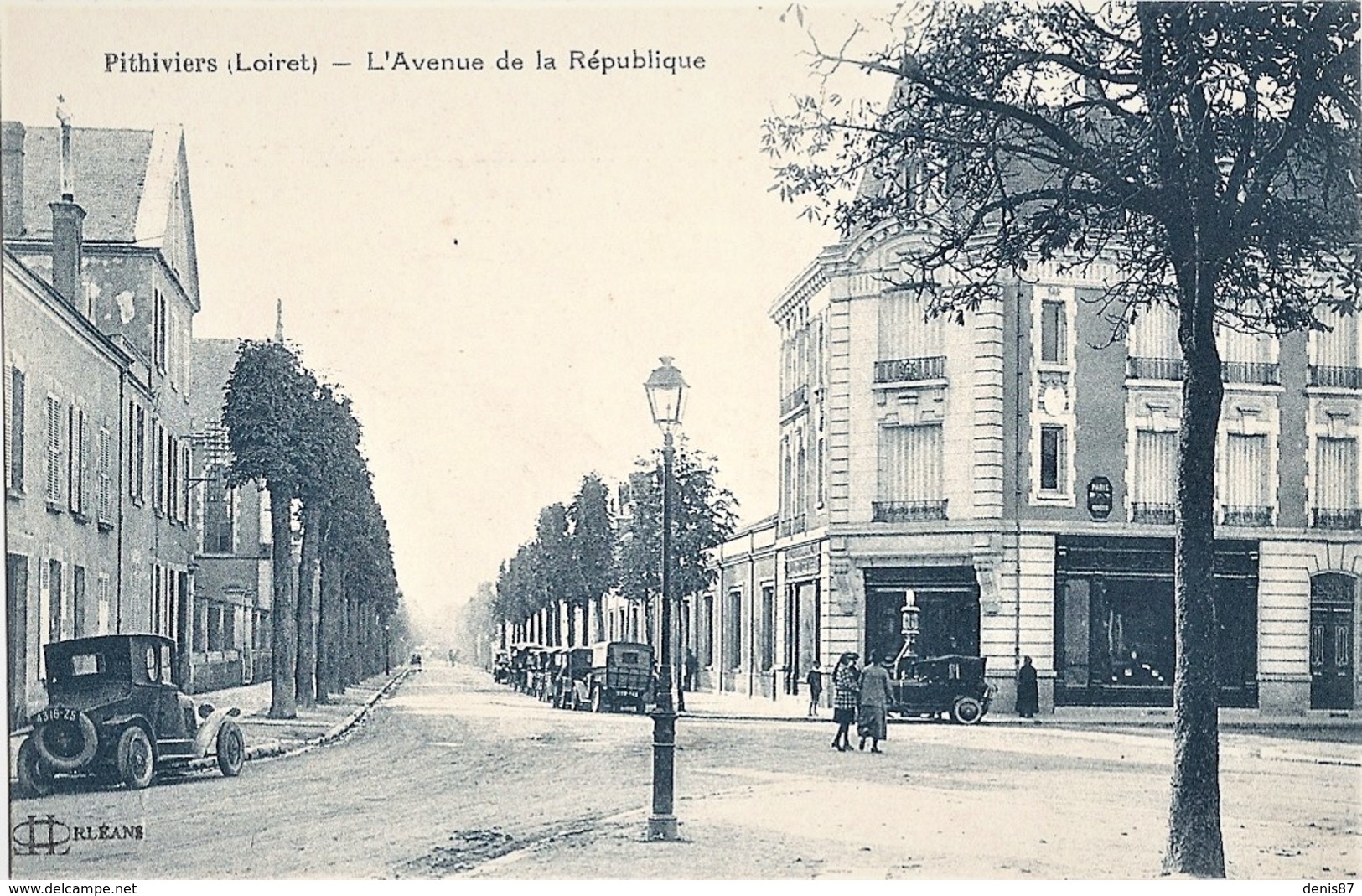 45-CPA-PITHIVIERS L AVENUE DE LA REPUBLIQUE - Pithiviers