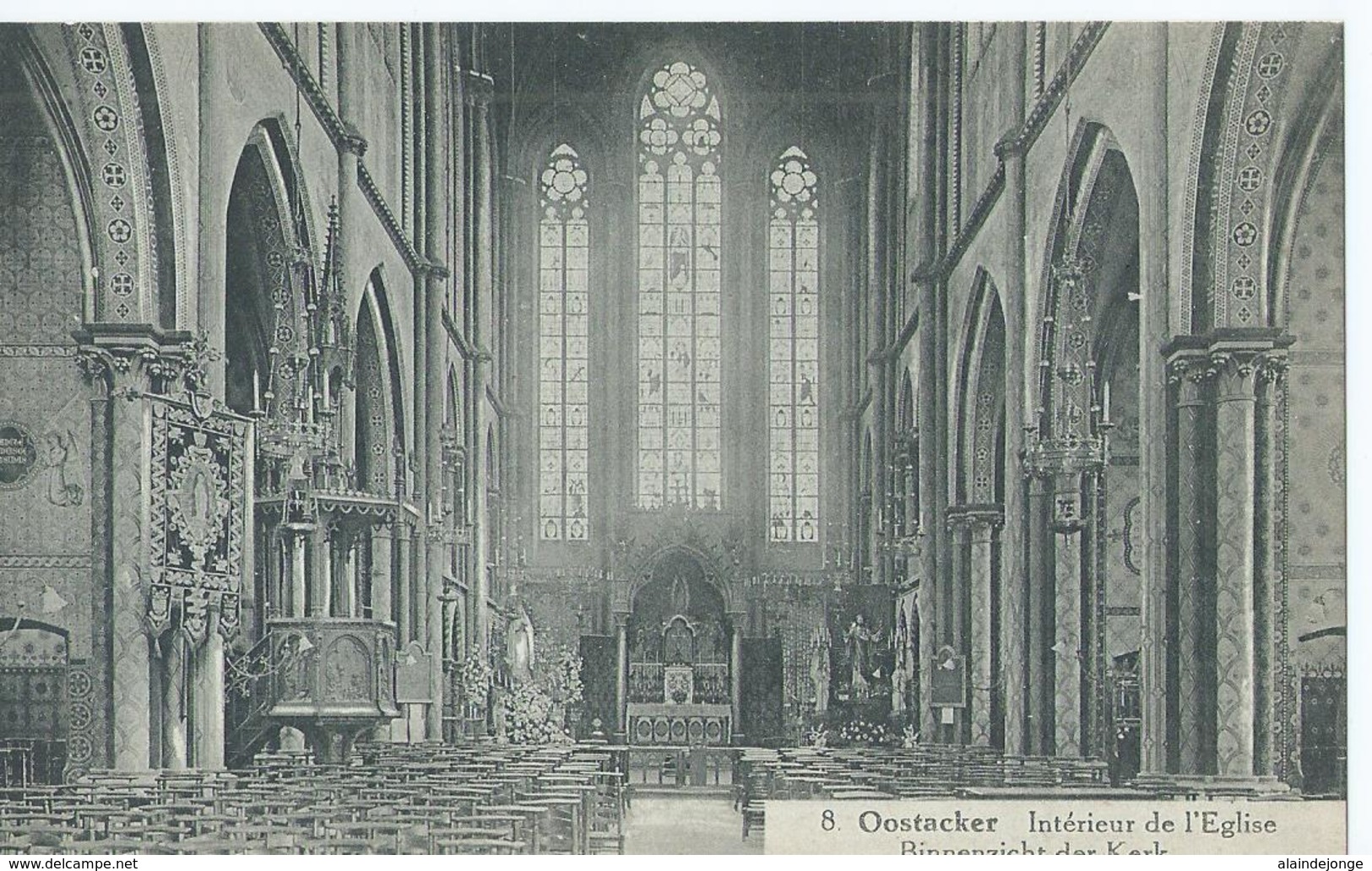 Oostakker - Oostacker - 8 - Intérieur De L'Eglise - Binnenzicht Der Kerk - Gent