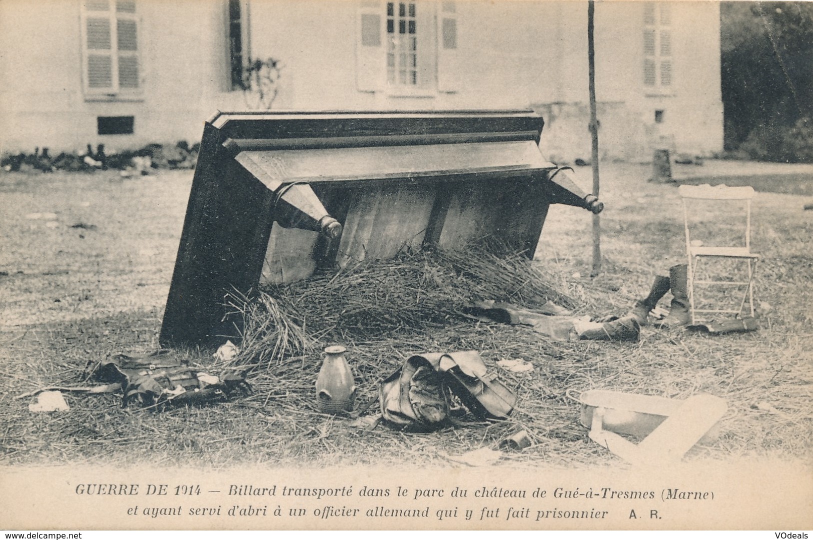 CPA - Thèmes - Militaria - Guerre 1914 - Billard Transporté Dans Le Parc Du Château De Gué-à-Tresmes - Guerre 1914-18