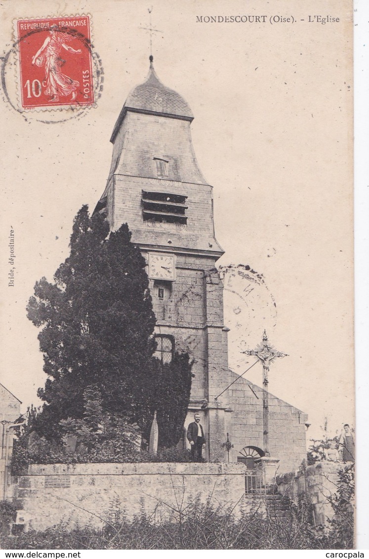 Carte 1910 MONDESCOURT / L'EGLISE - Autres & Non Classés