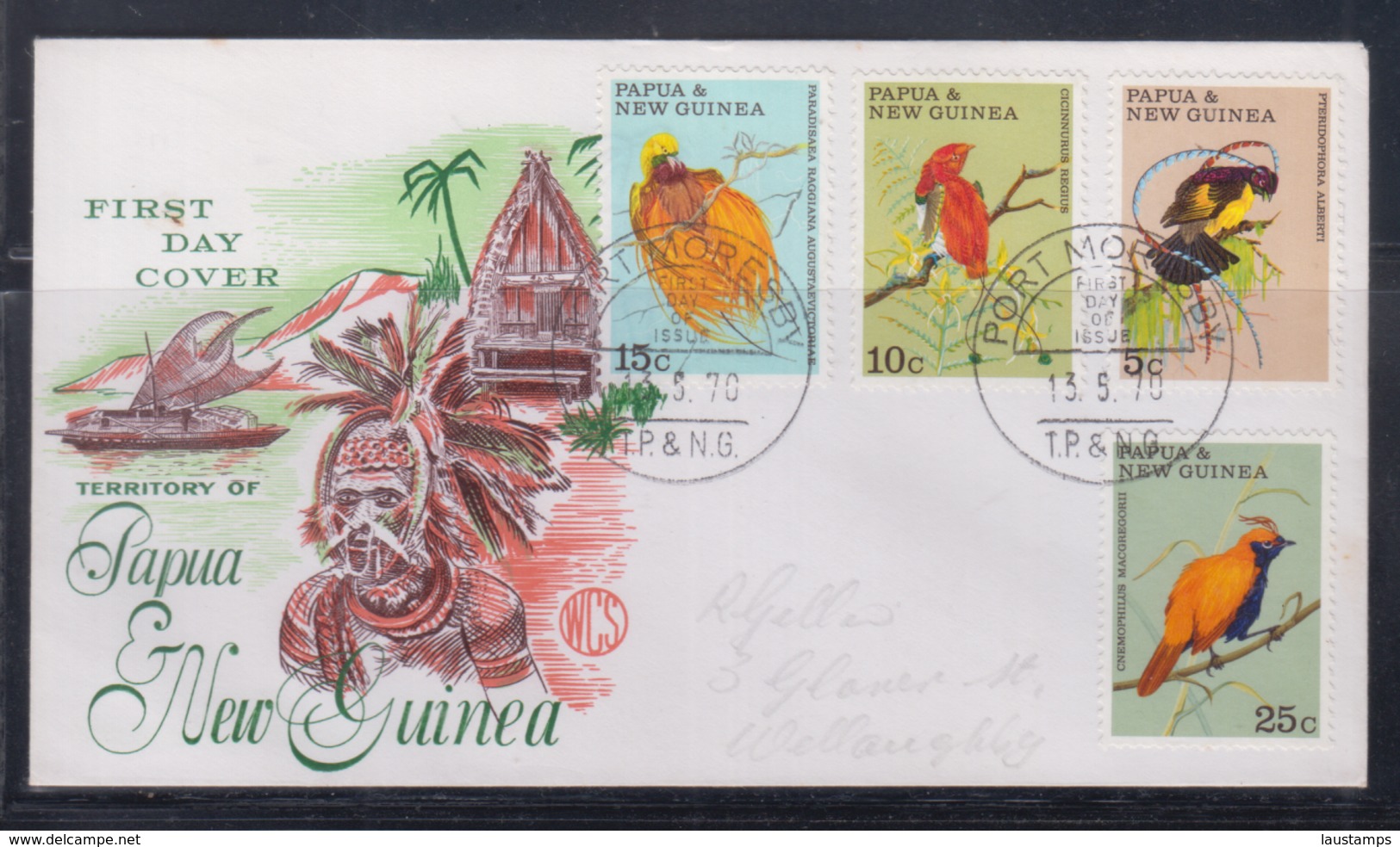 Papua New Guinea 1970 Birds Of Paradise FDC(WCS) - Papouasie-Nouvelle-Guinée