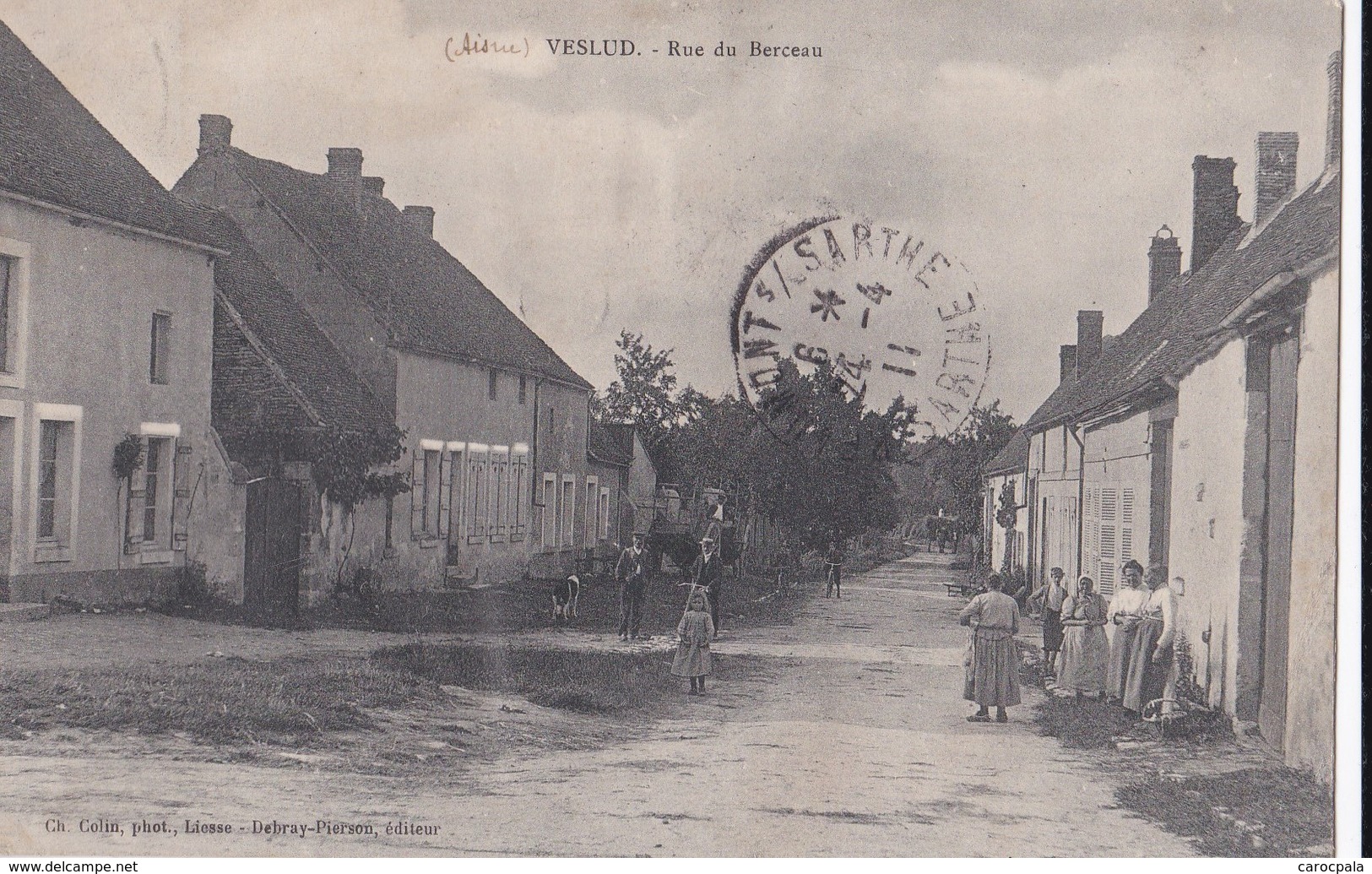 Carte 1911 VESLUD / RUE DU BERCEAU - Autres & Non Classés