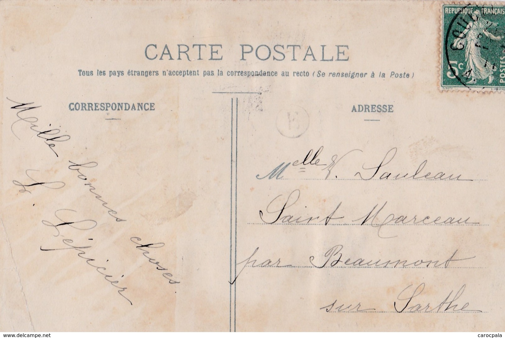 Carte 1911 VESLUD / RUE DU BERCEAU - Autres & Non Classés