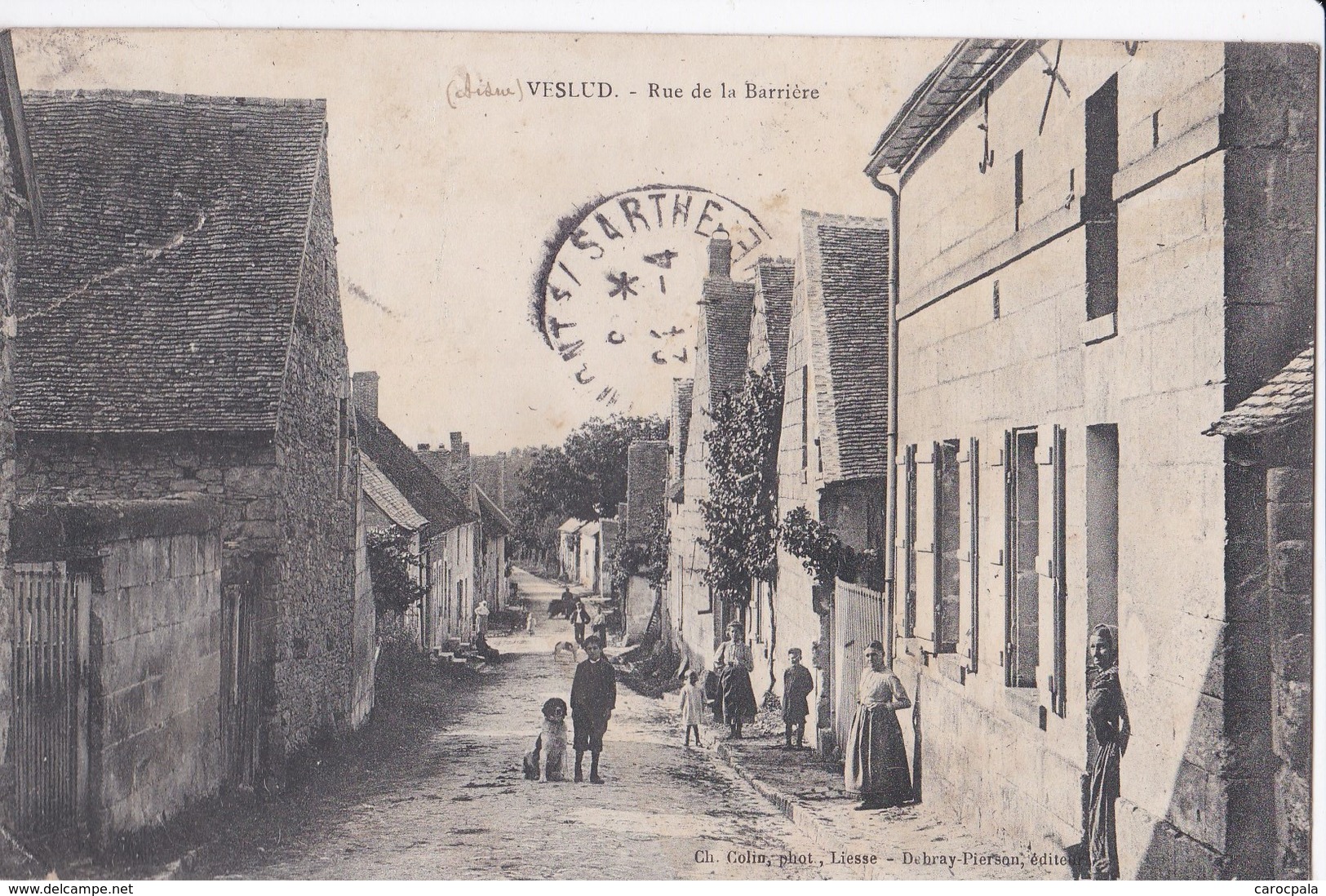 Carte 1911 VESLUD / RUE DE LA BARRIERE - Autres & Non Classés