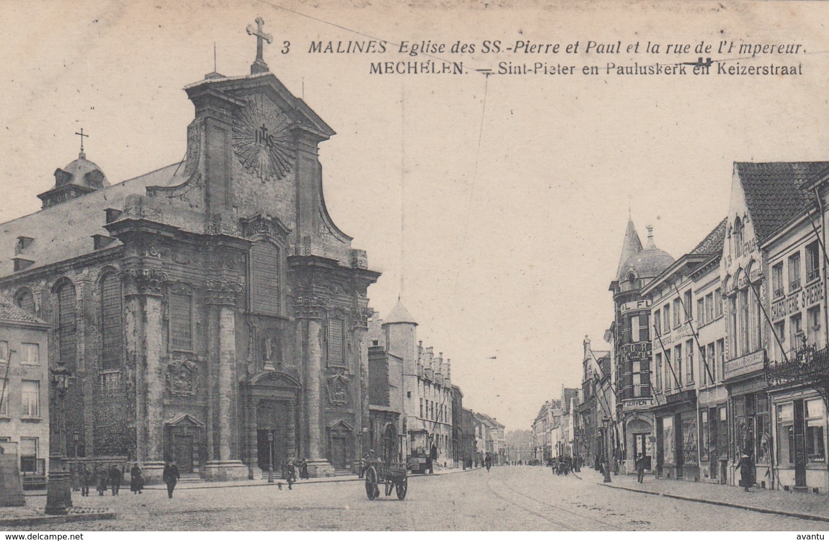 MECHELEN / KEIZERSTRAAT / KERK ST PIETER EN PAULUS - Malines