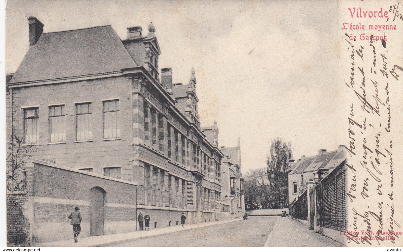 VILVOORDE / ECOLE MOYENNE DES GARCONS / MIDDELBARE JONGENSSCHOOL  1904 - Vilvoorde