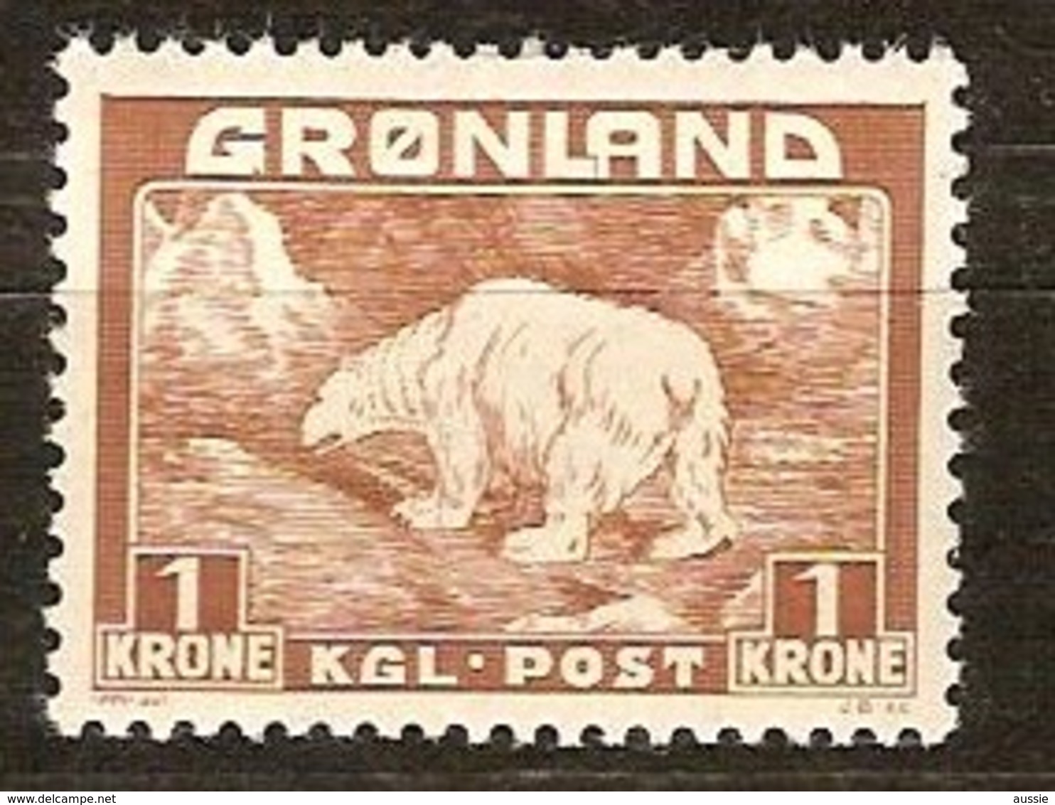 Groenland Greenland  1938 1946 Yvertnr 9 *** MNH Cote  22,40 Euro Faune - Neufs