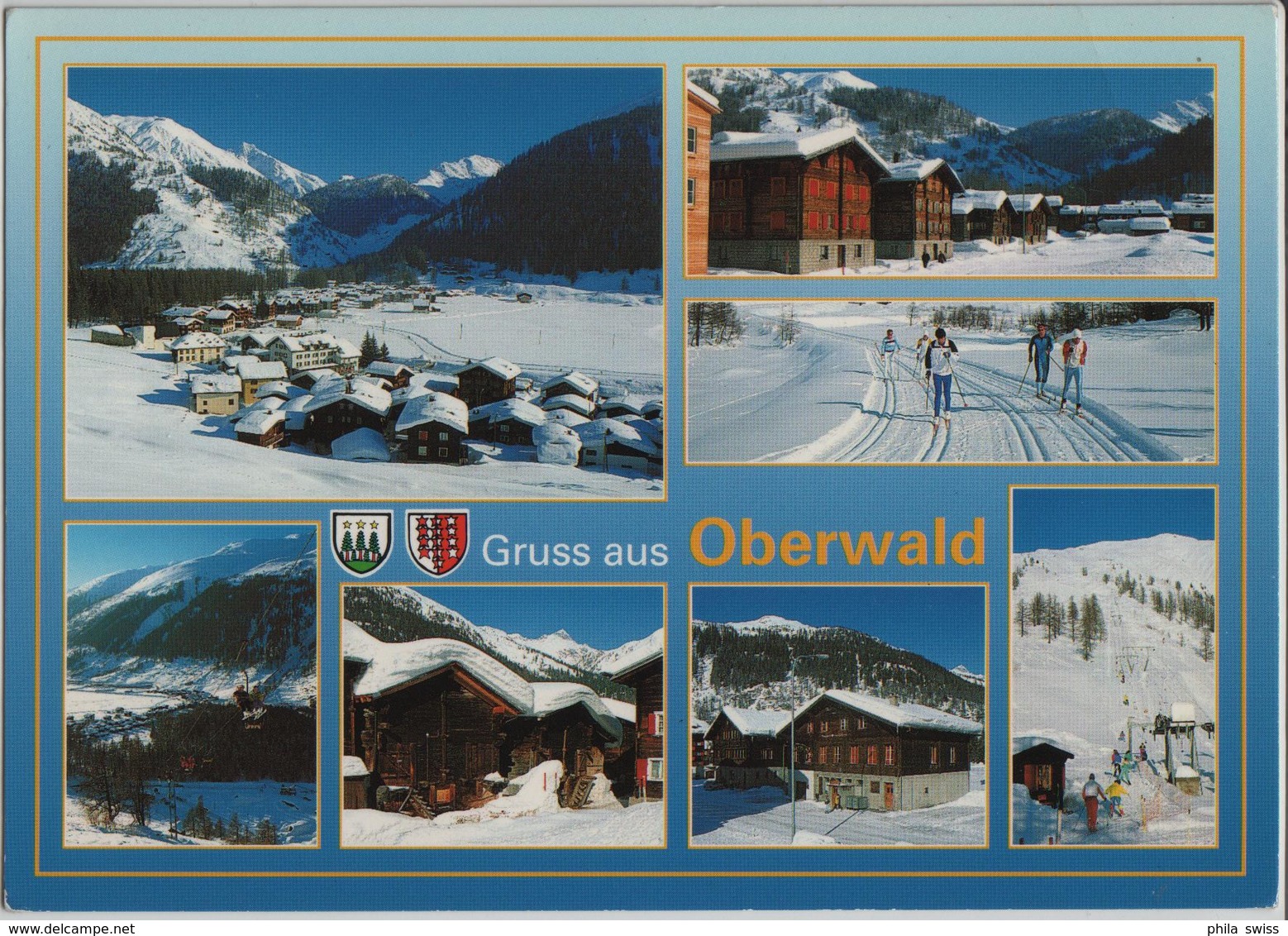 Gruss Aus Oberwald Im Winter En Hiver - Multiview - Oberwald