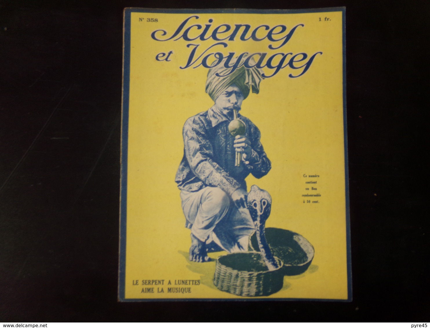 Revue " Sciences Et Voyages " N° 358, 1926, " Le Serpent à Lunettes Aime La Musique " - 1900 - 1949