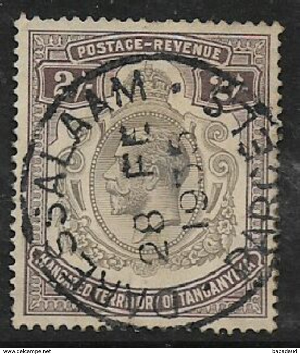 Tanganyika, GVR, 1927, 2/=, Used, DAR ES SALAAM - PARCELS - 28 FE 1935 - Tanganyika (...-1932)