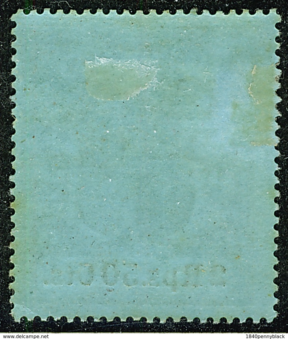 MAURITIUS 1902 2r50 Green & Black On Blue Watermark Crown CC SG 154 Mounted Mint - Mauritius (...-1967)