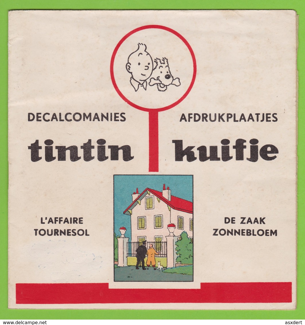 DECALCOMANIES TINTIN KUIFJE 'L'Affaire TOURNESOL / De Zaak ZONNEBLOEM. - Other & Unclassified