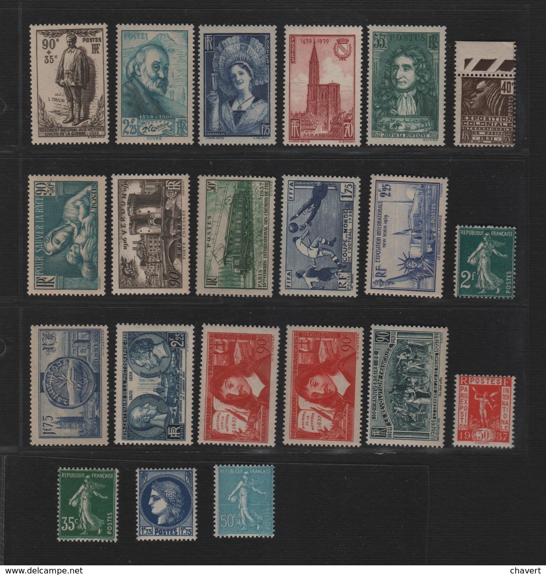 Lot De Timbres Neufs** Avant 1940 à 15 % De La Côte YT. - Sonstige & Ohne Zuordnung