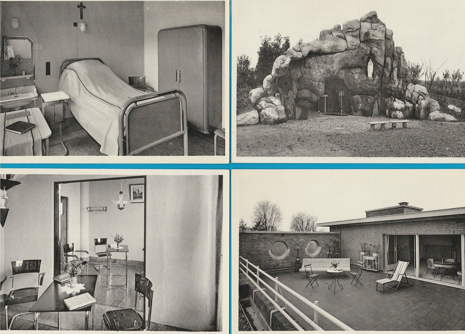 BELGIË Rustoord, Klooster, Kliniek, Lot van 60 postkaarten, cartes postales