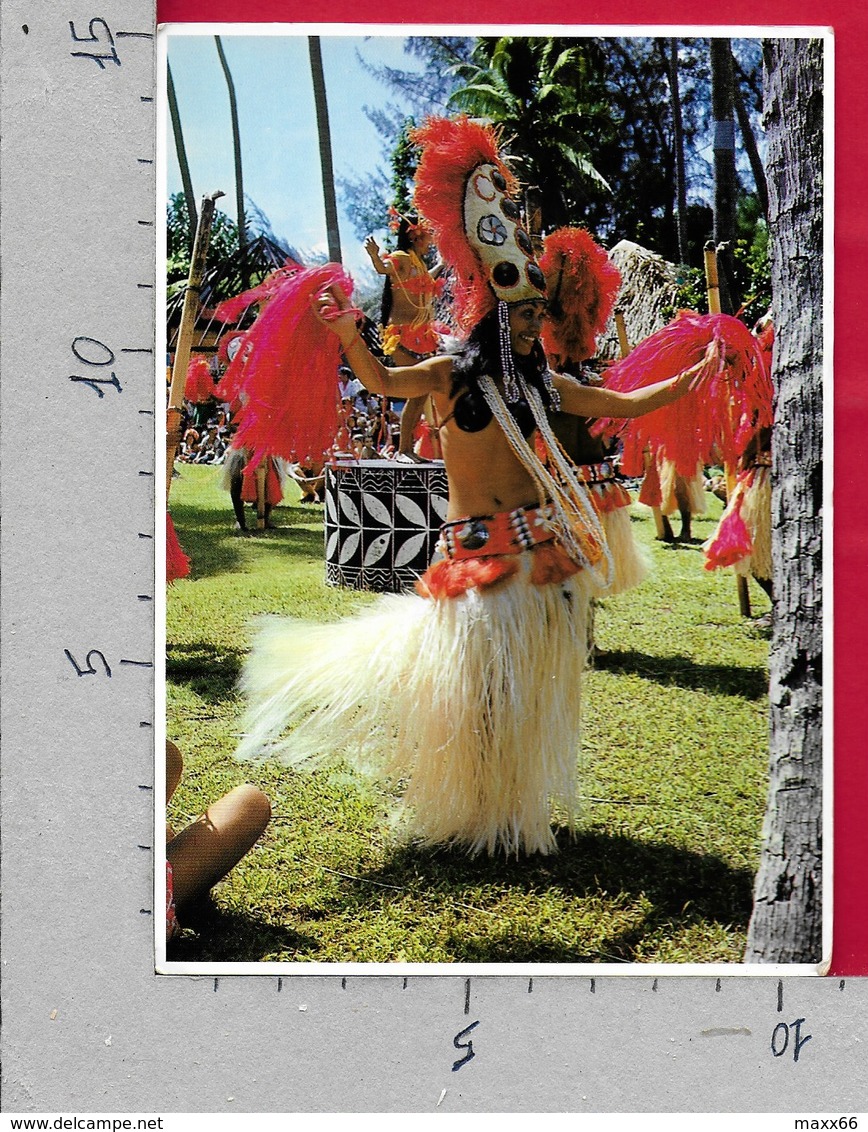 CARTOLINA VG POLINESIA FRANCESE - Danzatrice - OTEA TAHITI - 10 X 15 - ANN. 1984 AFAREAITU MOOREA - Französisch-Polynesien