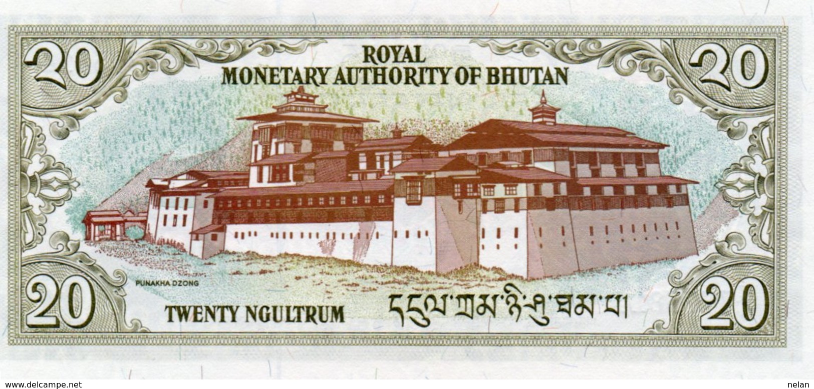 BHUTAN 20 NGULTRUM 2000 P-23 UNC - Bhutan