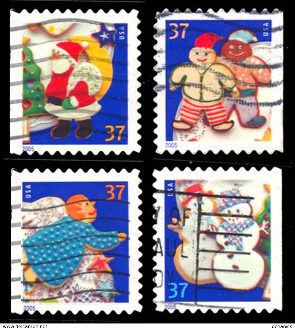 Etats-Unis / United States (Scott No.3957-60 - Noël / 2005 / Christmas)+ (o) ATM   P3 - Série / Set - Gebruikt