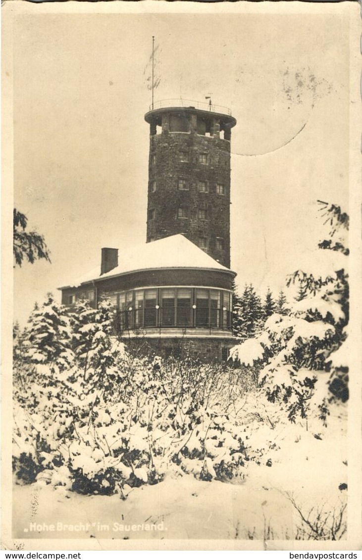 LENNESTADT, Aussichtsturm "Hohe Bracht", Sauerland (1934) Foto-AK - Lennestadt