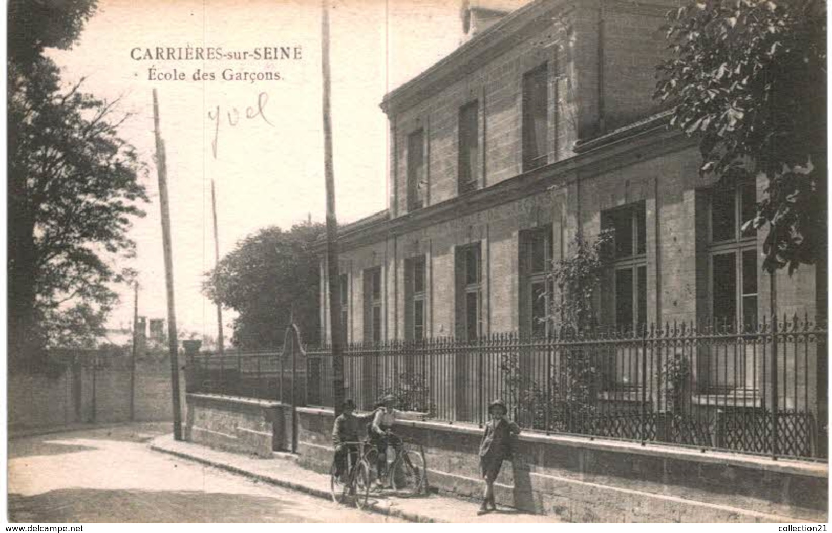 CARRIERES SUR SEINE .... ECOLE DE GARCONS - Autres & Non Classés