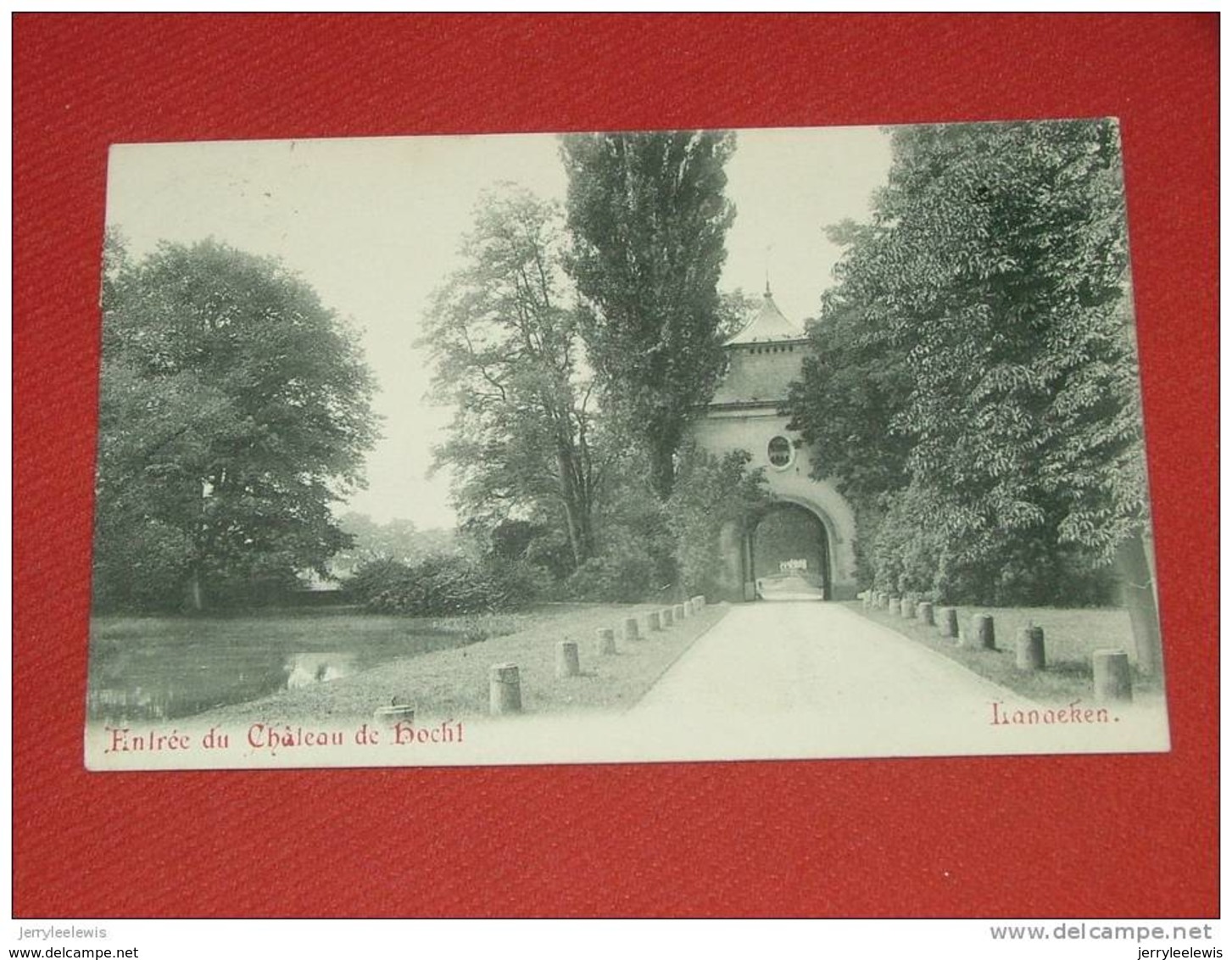 LANAKEN - LANAEKEN -  Entrée Du Château De Hocht   -  1918  -  ( 2 Scans ) - Lanaken