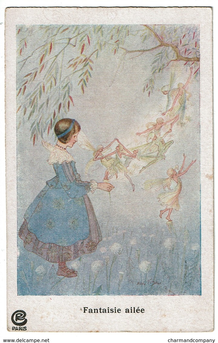 Illustrateur Hilda Miller - Fantaisie Ailée - Fairy Flight - Fée / Elves / Elfes - 1924 - C.W. Faulkner & Co N° 1693 - Other & Unclassified