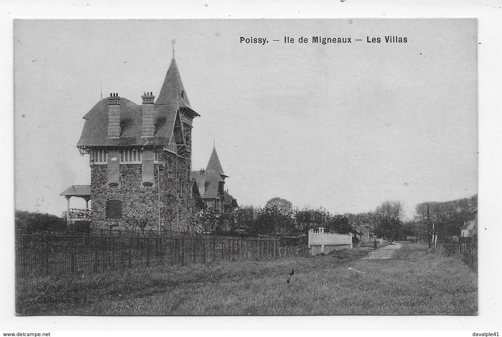 78  POISSY   LES VILLAS    ILE DE   MIGNEAUX    TRES  BON ETAT  2 SCANS - Poissy