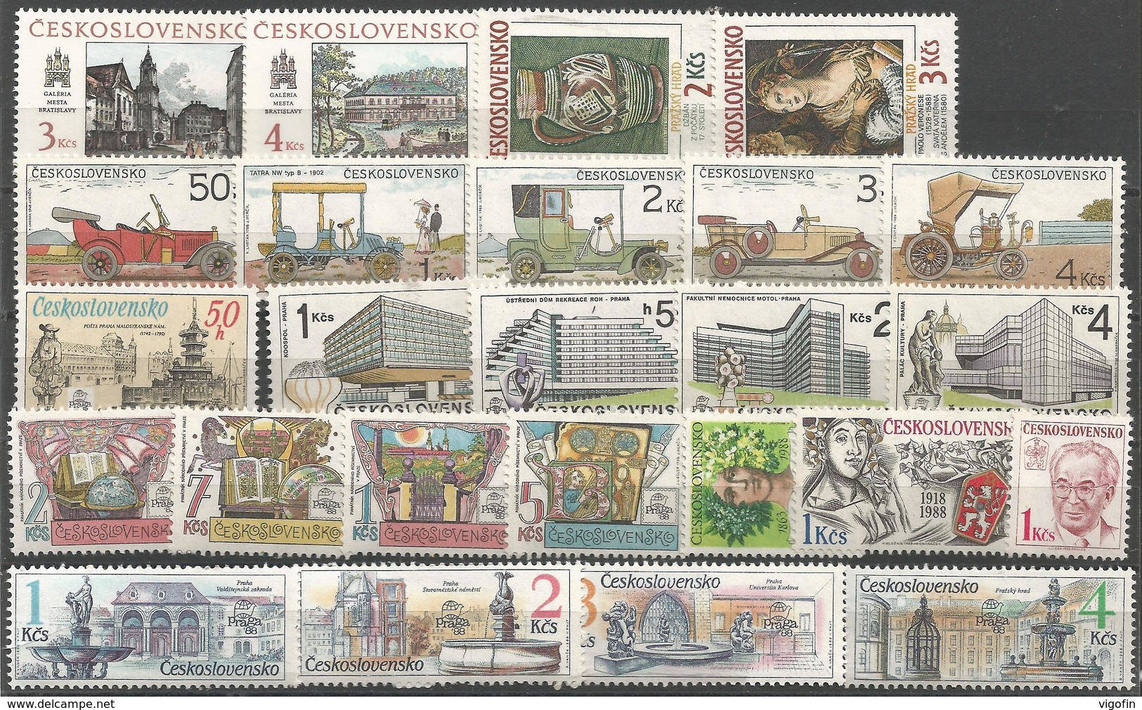 CSR  LOT OF STAMPS, CZECHOSLOVAKAI, MNH - Lots & Serien