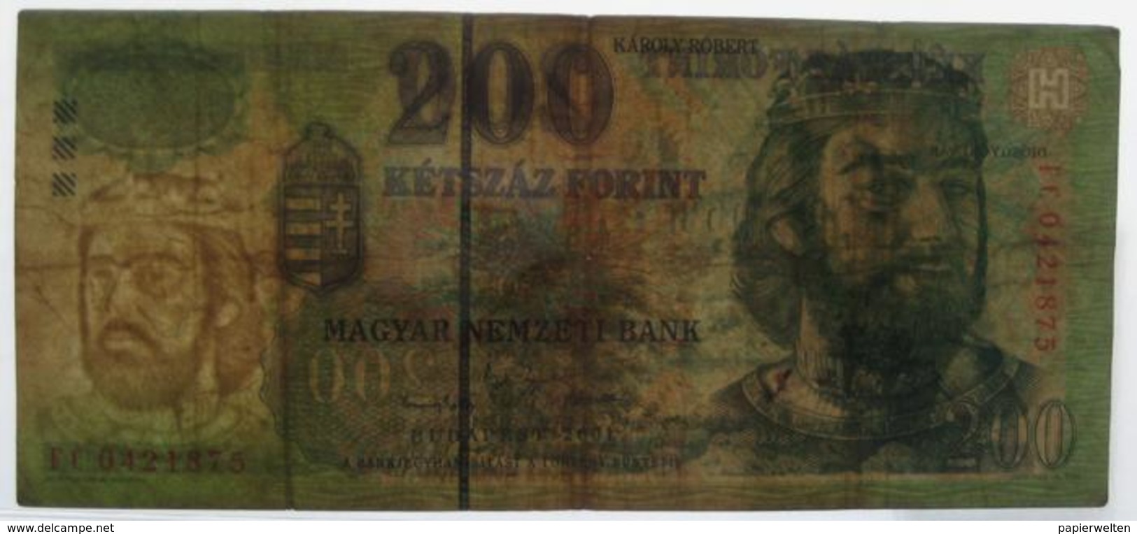 200 / Ketszaz Forint 2001 (WPM 187a) - Ungarn