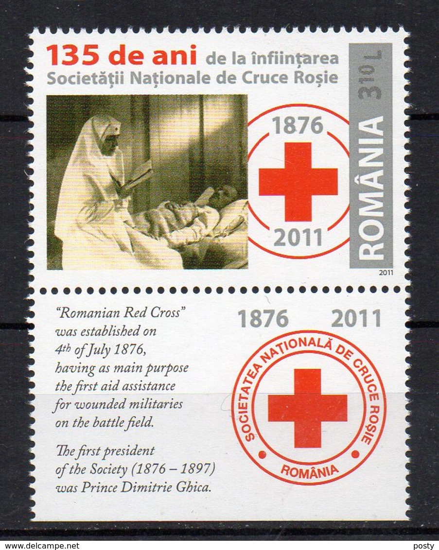 ROUMANIE - ROMANIA - CROIX-ROUGE - RED CROSS - 135éme ANNIVERSAIRE - 135th ANNIVERSARY - 2011 - Bords De Feuillets - - Unused Stamps