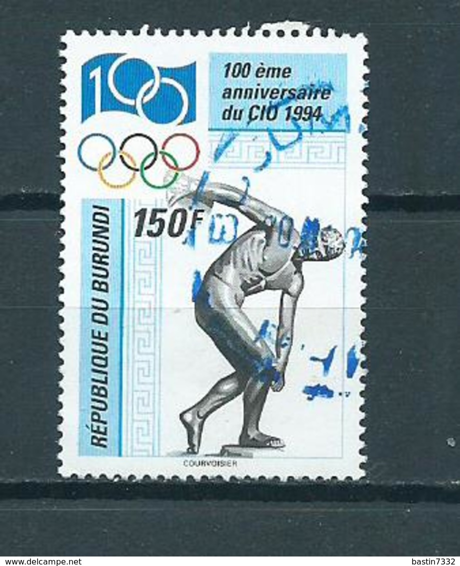 1994 Burundi 100 Years IOC Sport Used/gebruikt/oblitere - Gebruikt