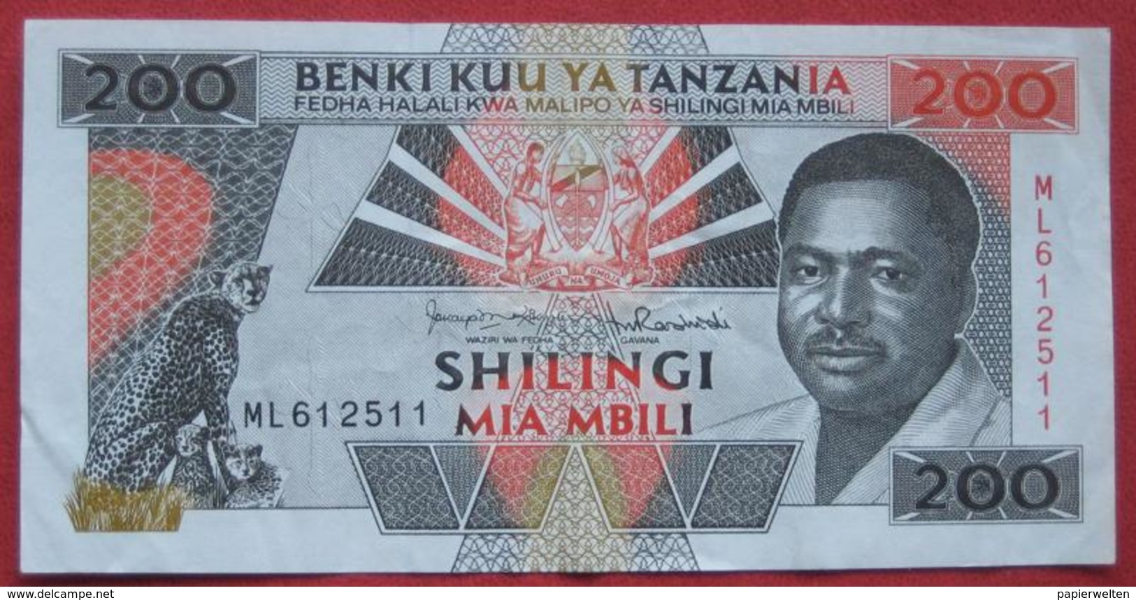 200 / Mia Mbili Shilingi ND (WPM 25b) - Tansania