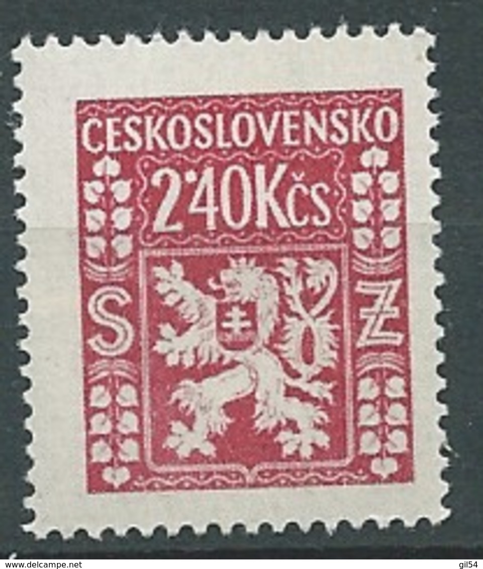 Tchécoslovaquie  - Service    - Yvert N° 12 *   --  Bce 15335 - Francobolli Di Servizio