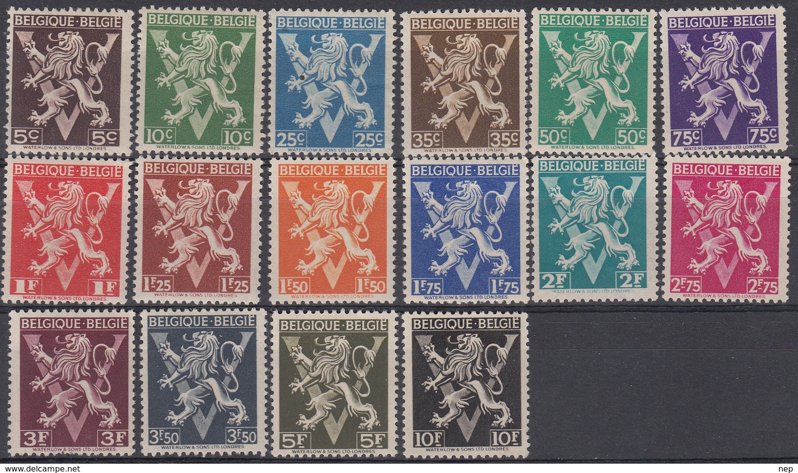 BELGIË - OPB - 1944 - Nr 674/89 - MH* - Unused Stamps