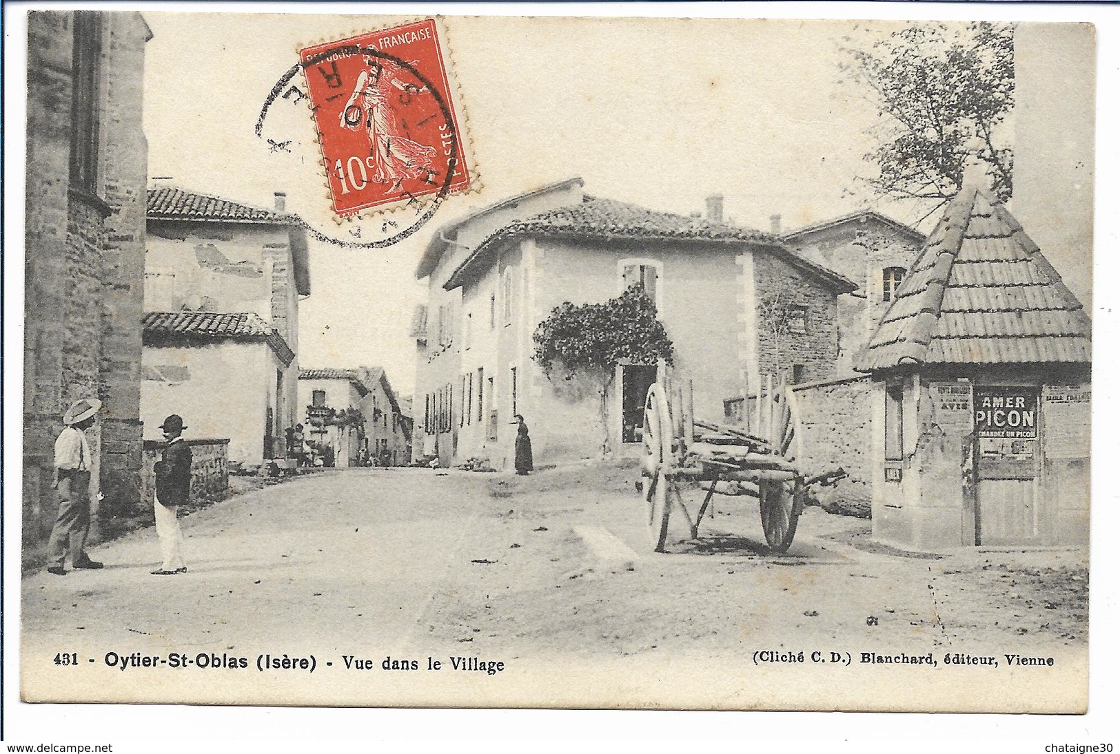 OYTIER St OBLAS- Vue Dans Le Village 1910 - Autres & Non Classés
