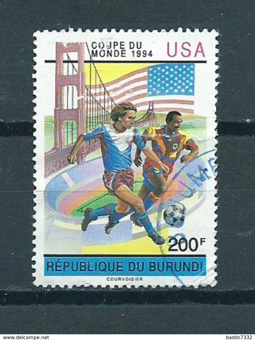 1993 Burundi Football,soccer,voetbal Used/gebruikt/oblitere - Gebruikt