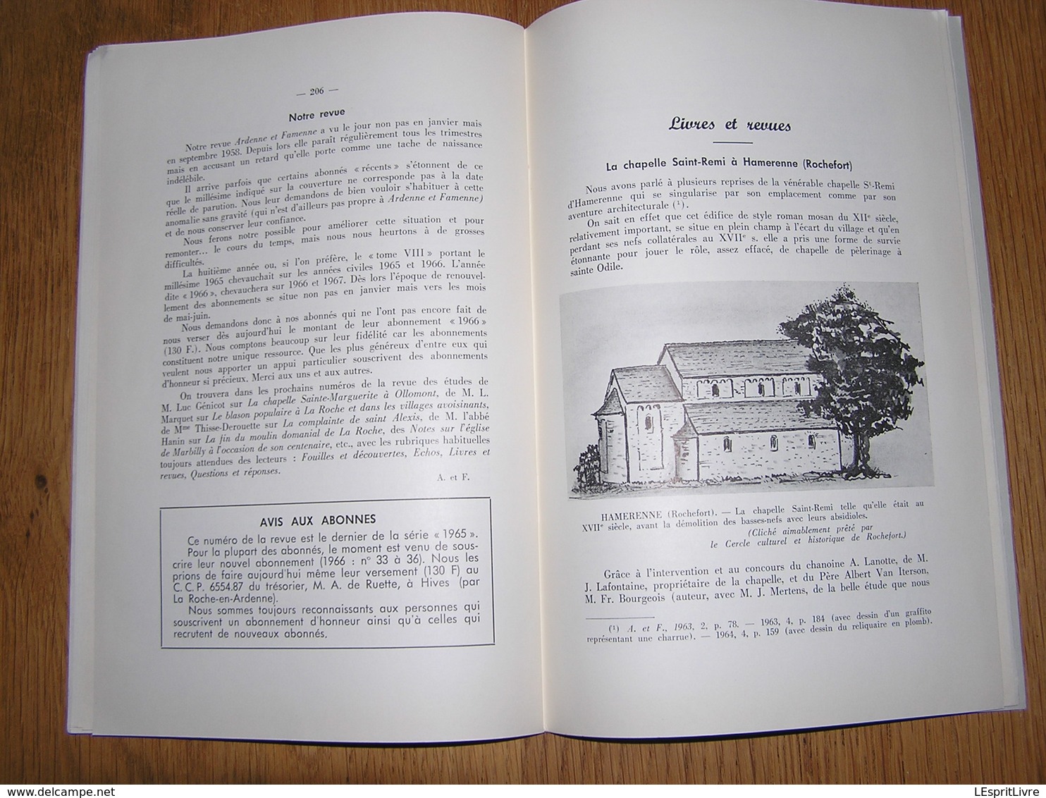 ARDENNE ET FAMENNE N° 4 Année 1965 Régionalisme Vocations Sacerdotales Redouté Curé Florenville Chardeneux Bonsin Ortho