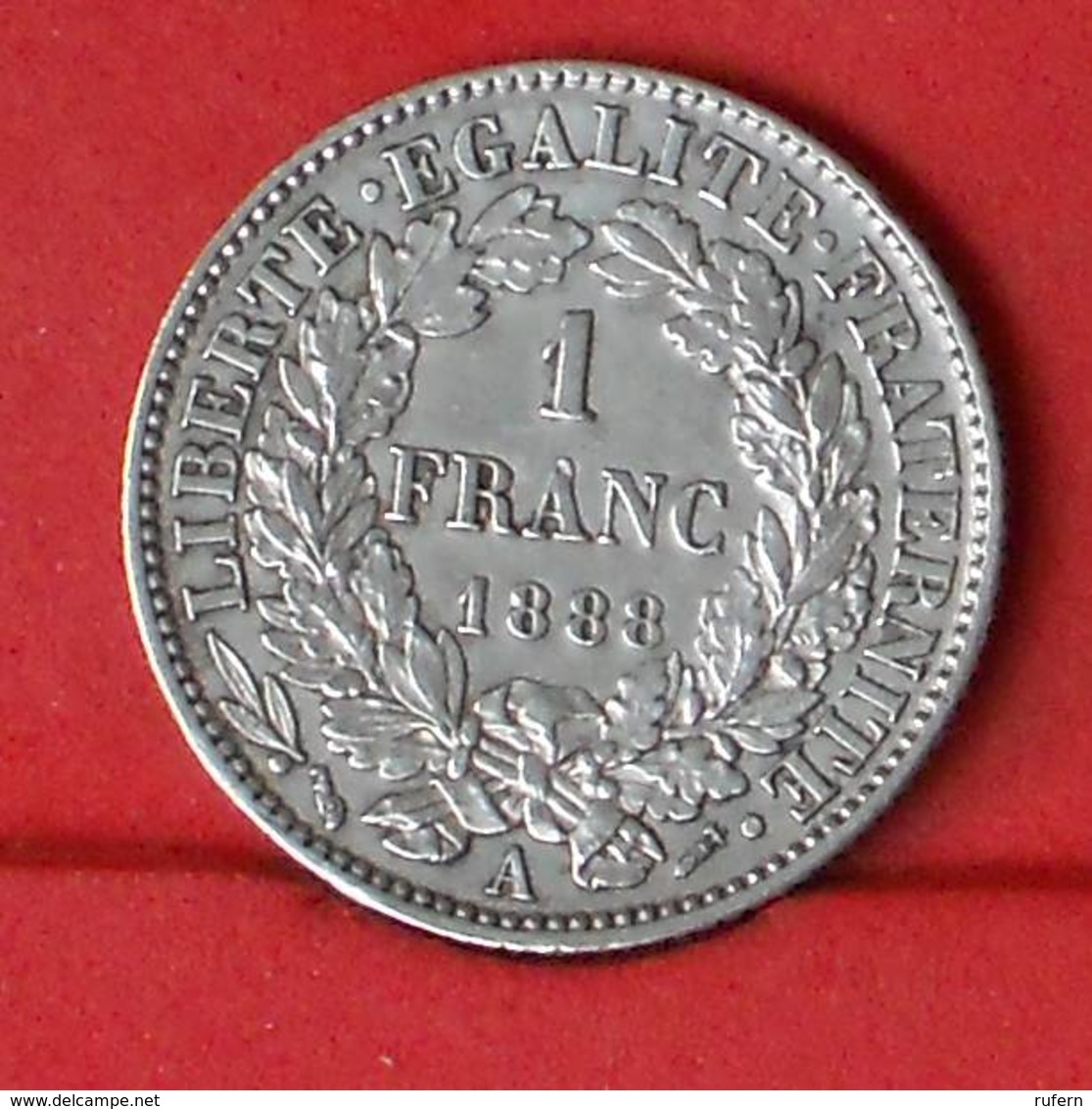 PORTUGAL 1 FRANCS 1888 A - 200 REIS - 5 GRS - 0,835 SILVER   KM# 822,1 - (Nº26411) - Portugal