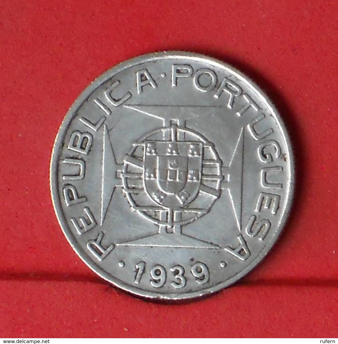 SAINT THOMAS Y PRINCIPE 5 ESCUDOS 1939 - 7 GRS - 0,650 SILVER   KM# 6 - (Nº26414) - Sao Tomé E Principe