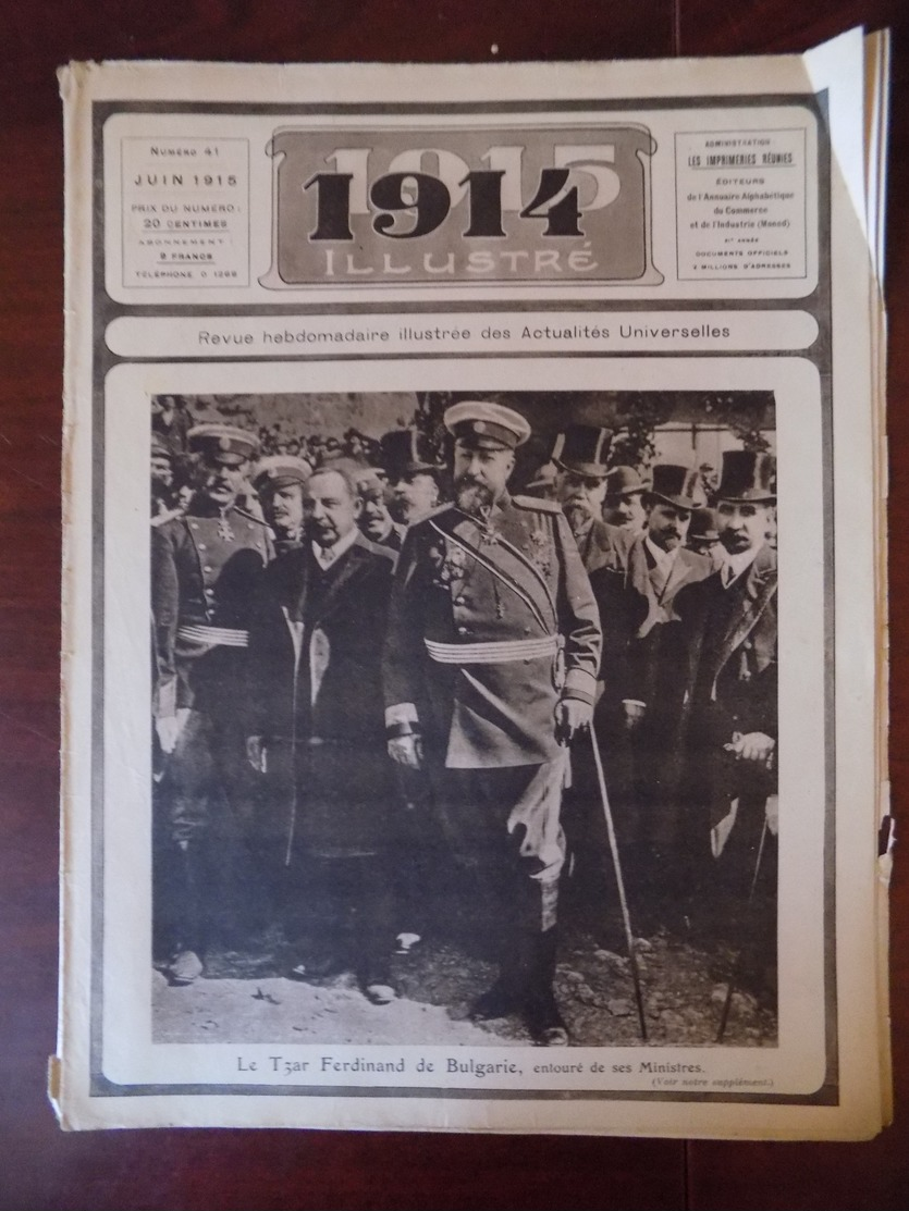 1914 Illustré N° 41 Tzar Ferdinand Bulgarie - Lodz - Sofia - église Sainte-Gudule Bruxelles Au 17è S. - 1900 - 1949