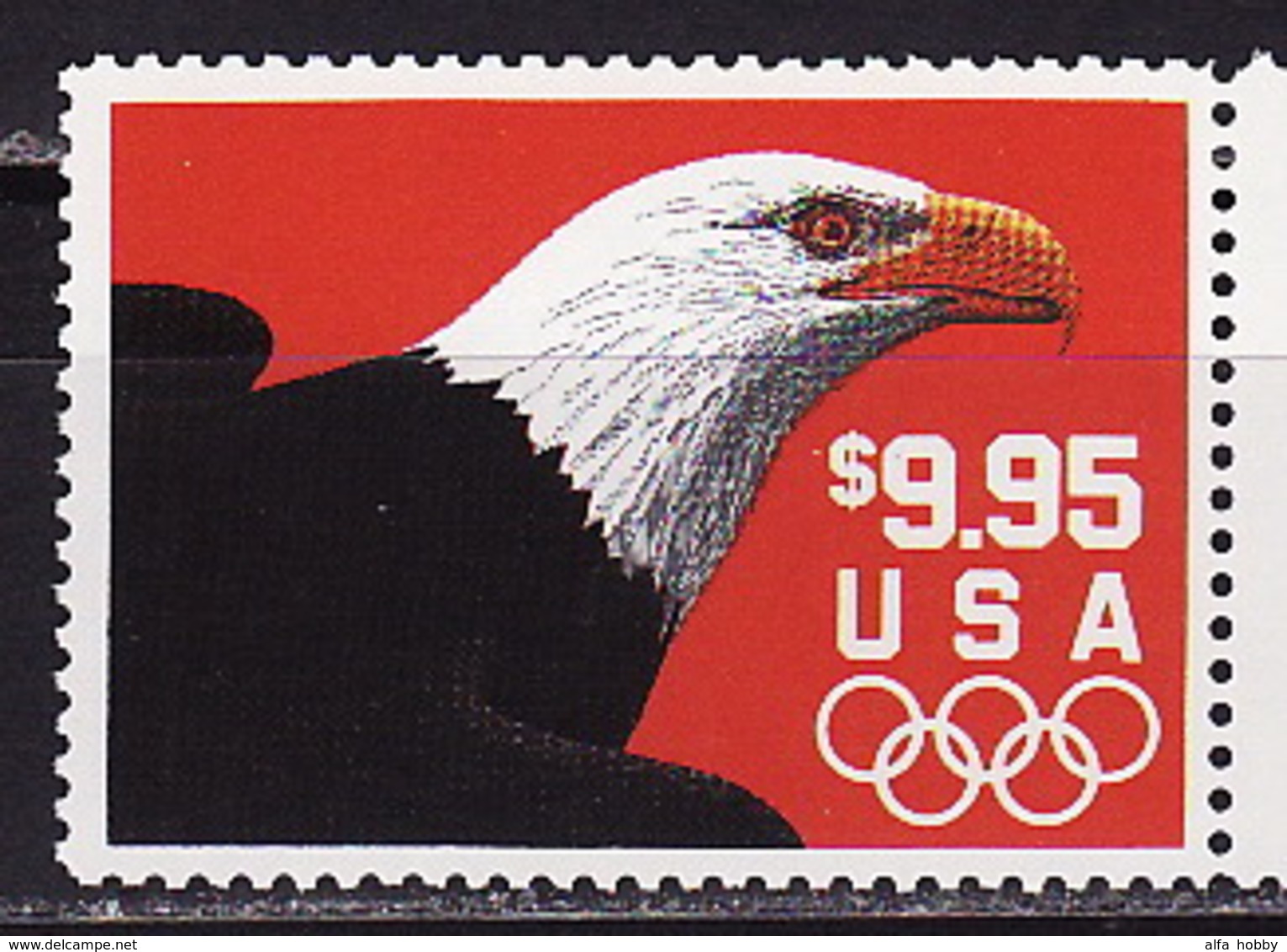 USA, 1991, Olympic Games, Eagl Express Mail Birds, 1 Stamp - Summer 1992: Barcelona