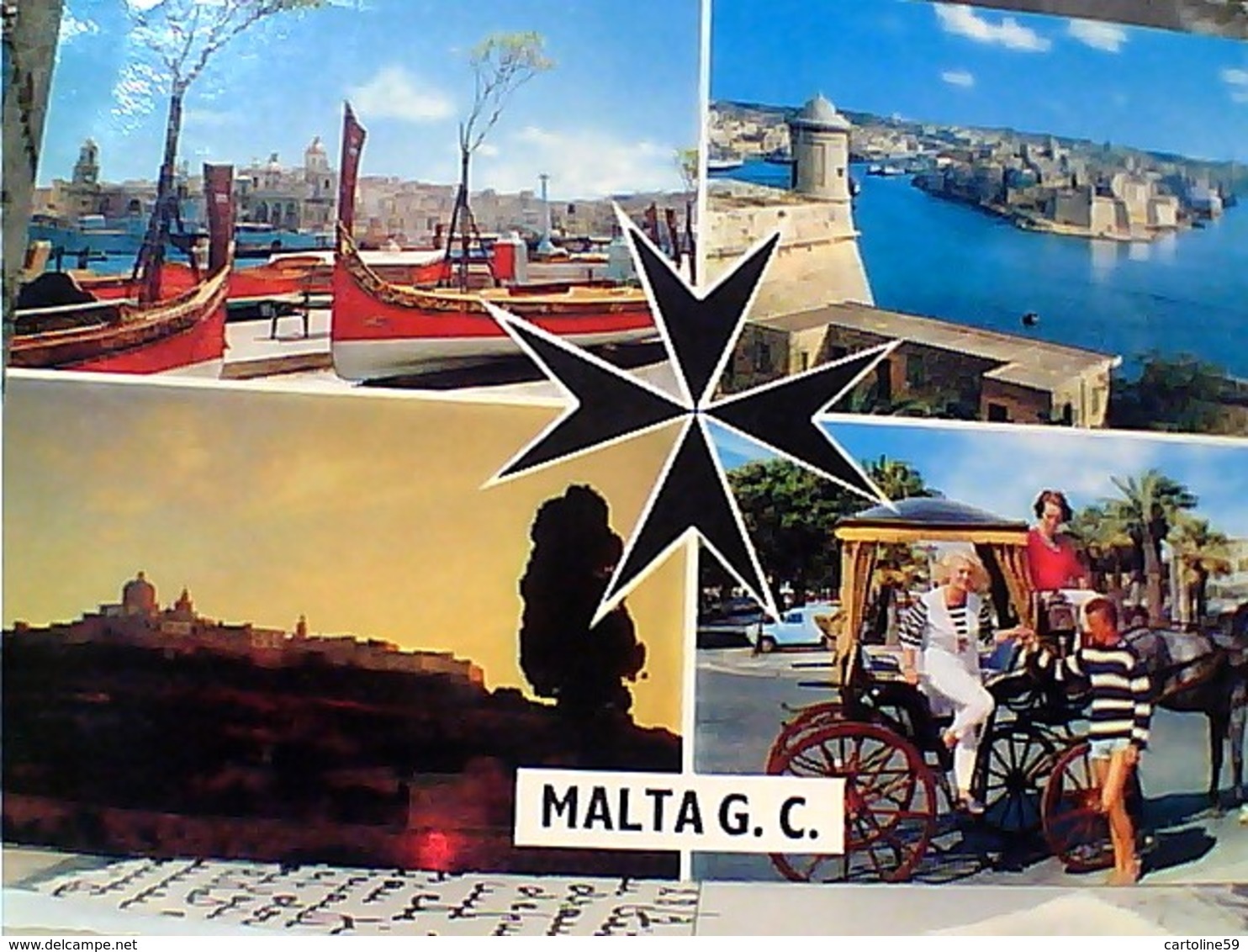 MALTA VUES MDINA HARBOUR SENGLEA STAMP TIMBRE  SELO 3 D SICULO NORMAN  GX5655 - Malta