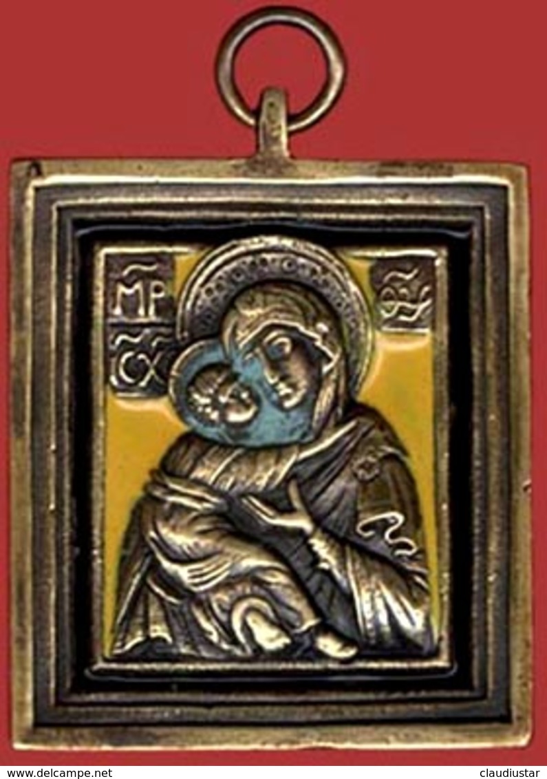 ** PENDENTIF  ICONE  EMAILLEE ** - Religion & Esotérisme