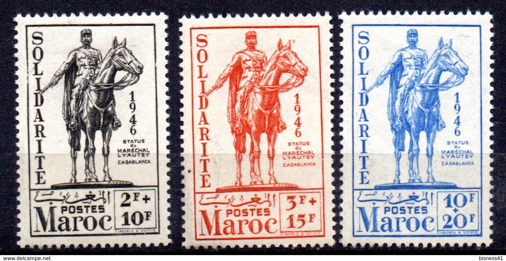 Col10    Maroc  N° 241 à 243 Neuf X MH  Cote : 5,50 Euro Cote 2015 - Unused Stamps