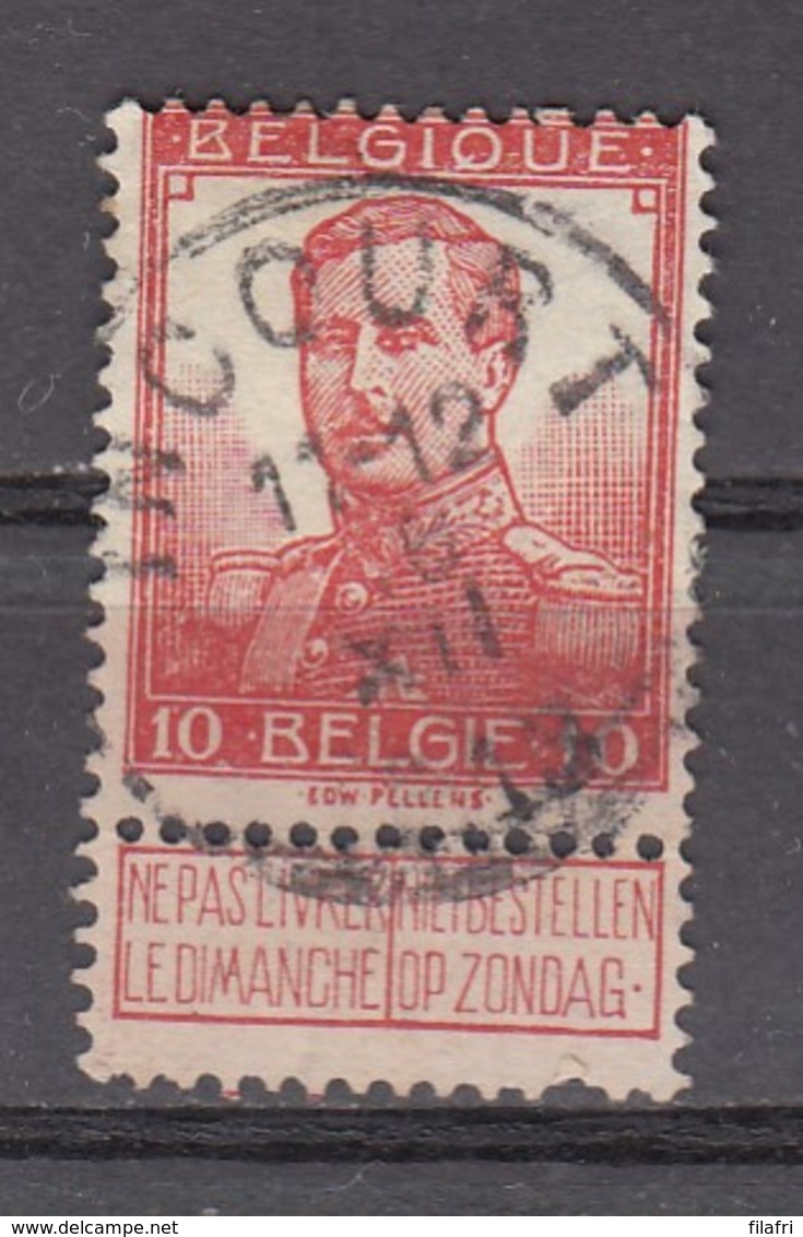 111 Gestempeld INCOURT - COBA 8 Euro (zie Opm) - 1912 Pellens